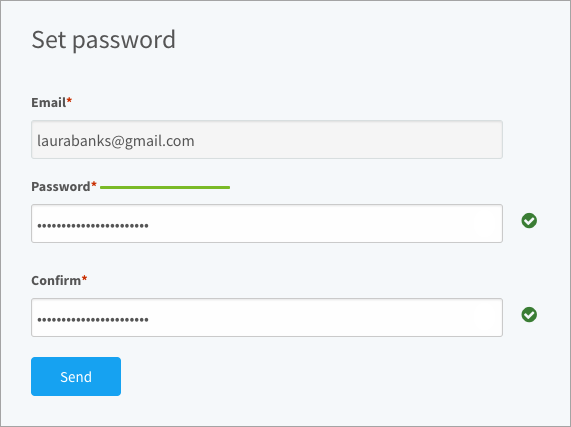 Resetting your password